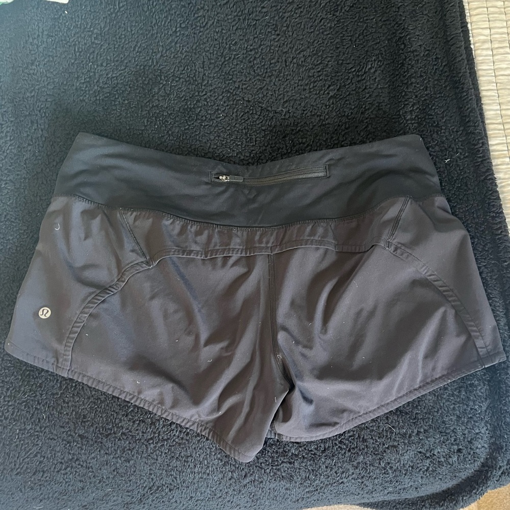 In great condition Lululemon shorts, black, size 10